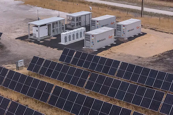 Brunstock BESS and step-up transformer skids at Coonawarra BESS, February 2026