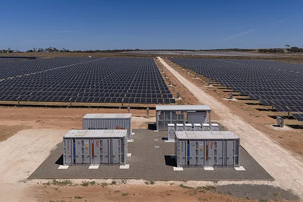 Monarto BESS solar farm and battery energy storage made by Brunstock