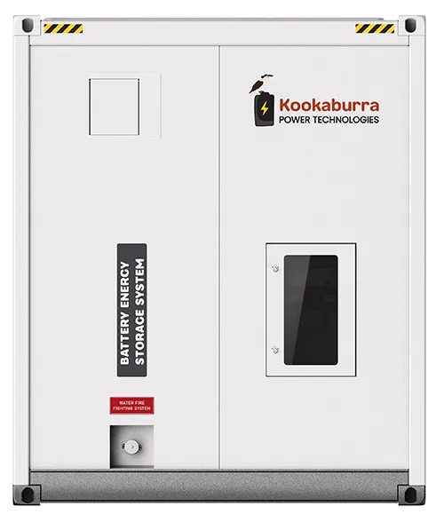 AuxFireFightingEnd_HDG_500 An Australian battery energy storage system with hot dip galvanised base